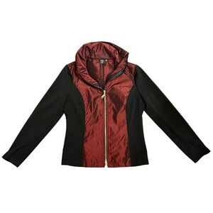 Solo Moda Black & Red Zip Front Jacket – Size 4